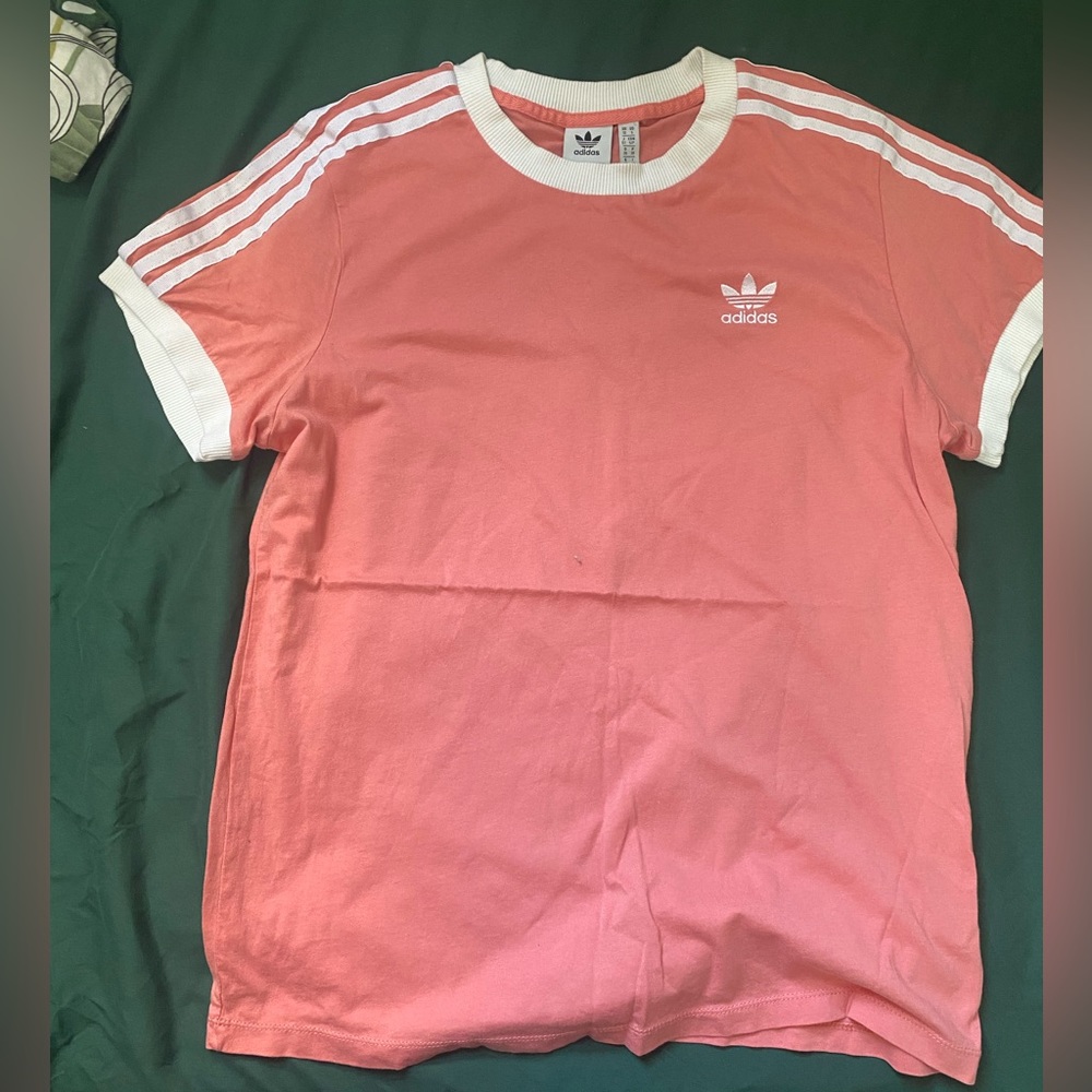 ADIDAS pink short sleeve tee shirt
